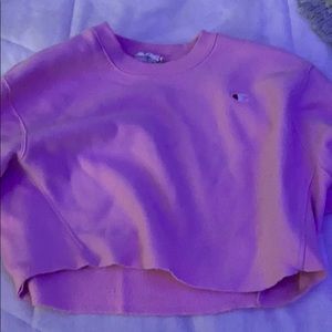 cropped champion sweatshirt